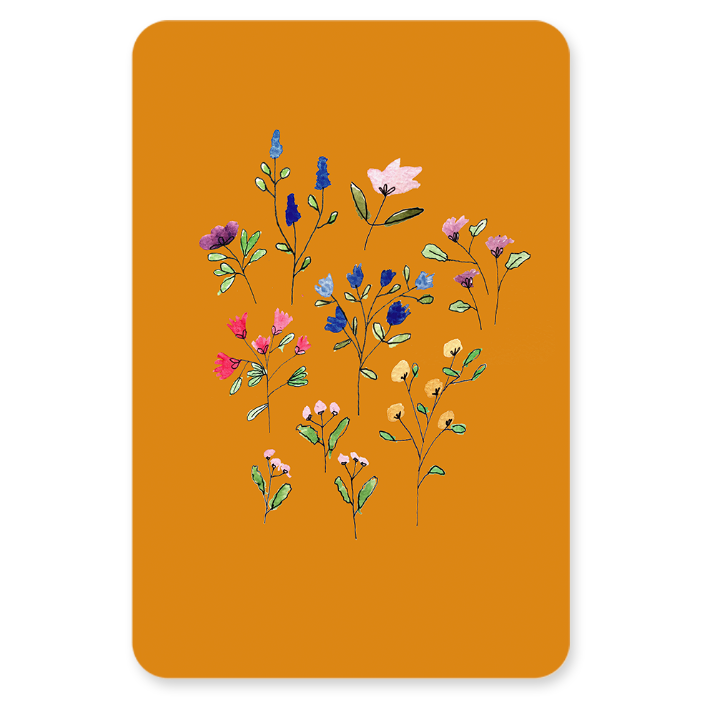 Postkaart - Bloemenveld