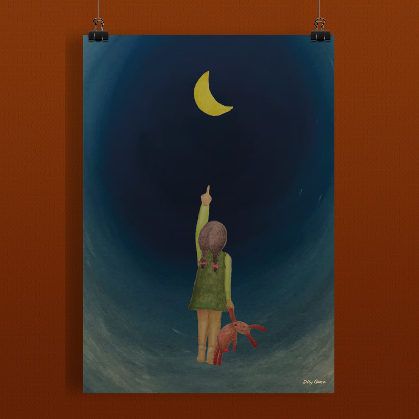 Art print A3 - Maan