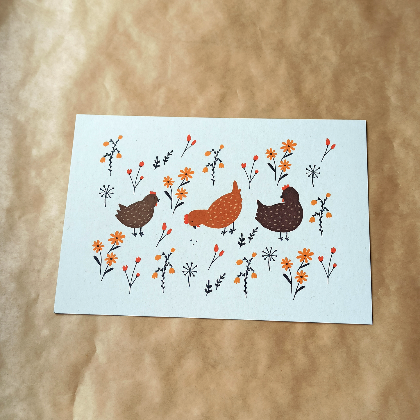 Art print A5 - Kippen