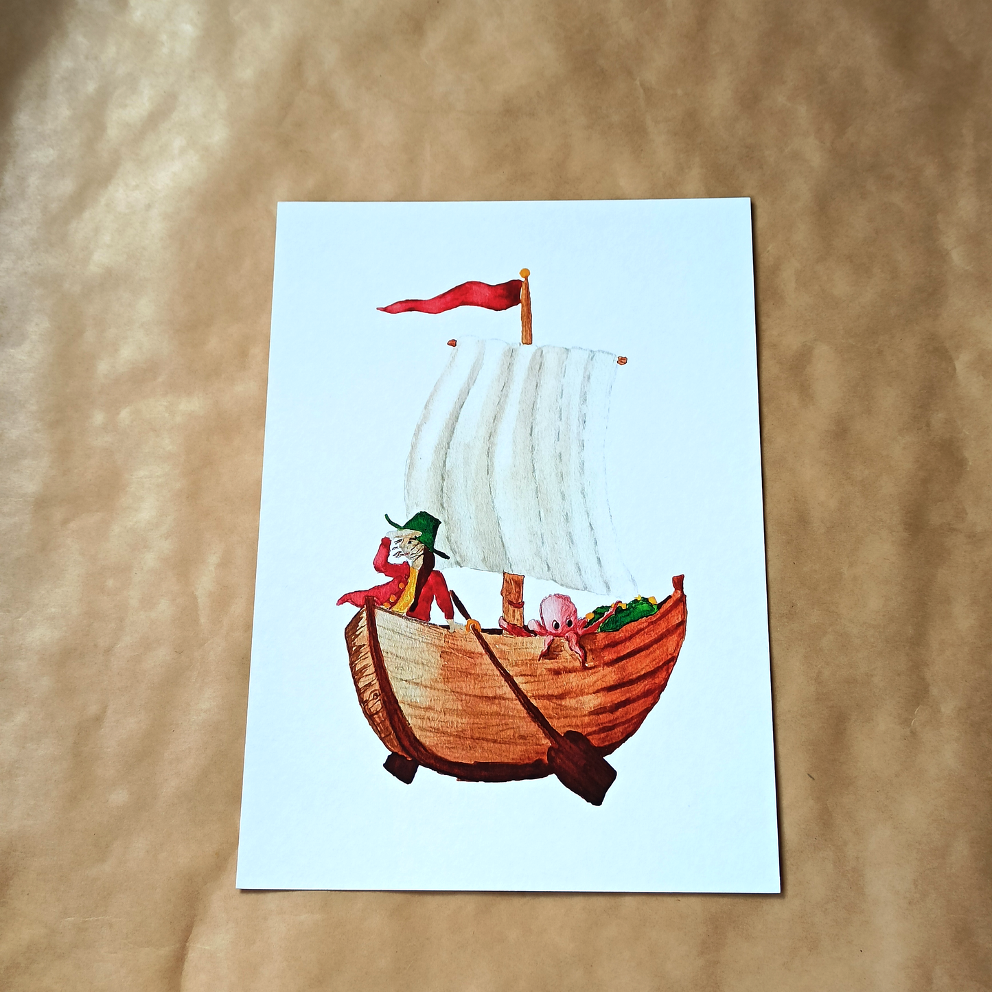 Art print A5 - ter zee