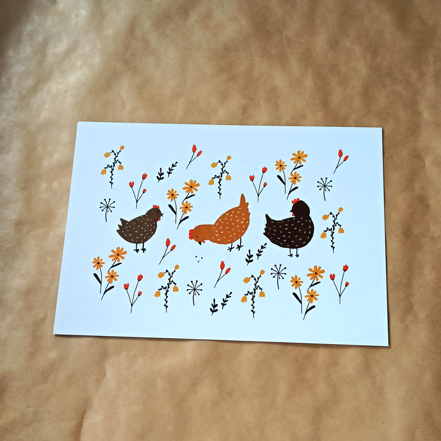 Art print A5 - Kippen