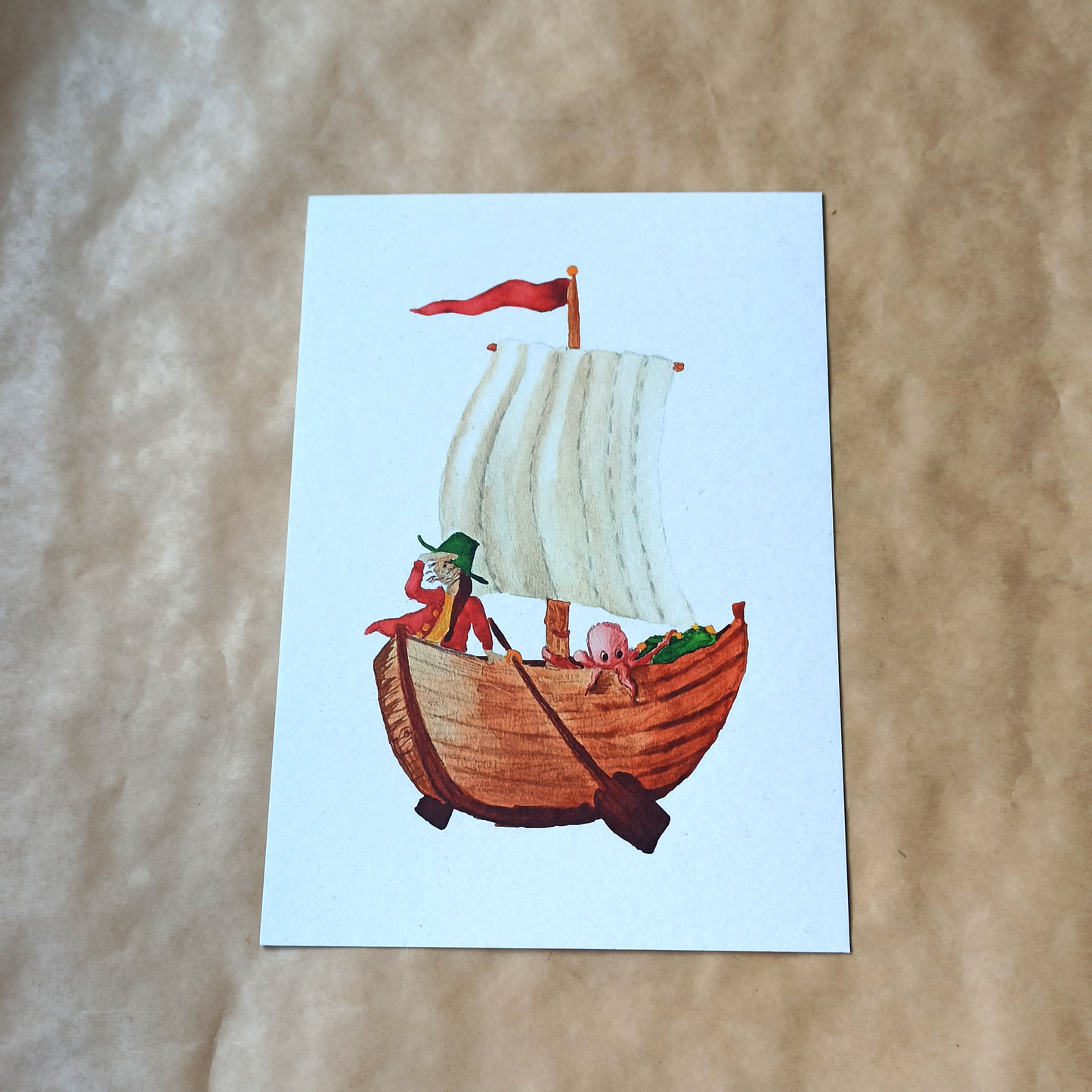 Art print A5 - ter zee