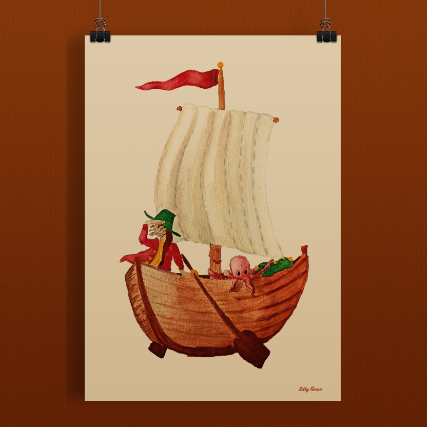 Art print A3 - Ter zee