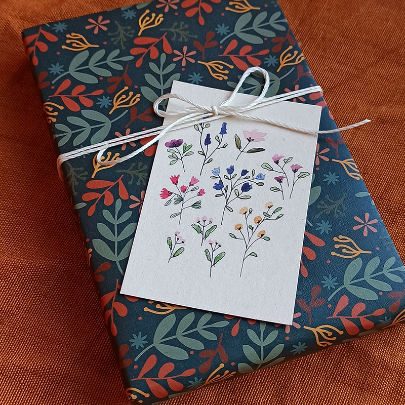 Gift tag - Bloemenveld