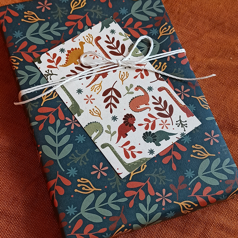 Gift tag - Dinosaurus