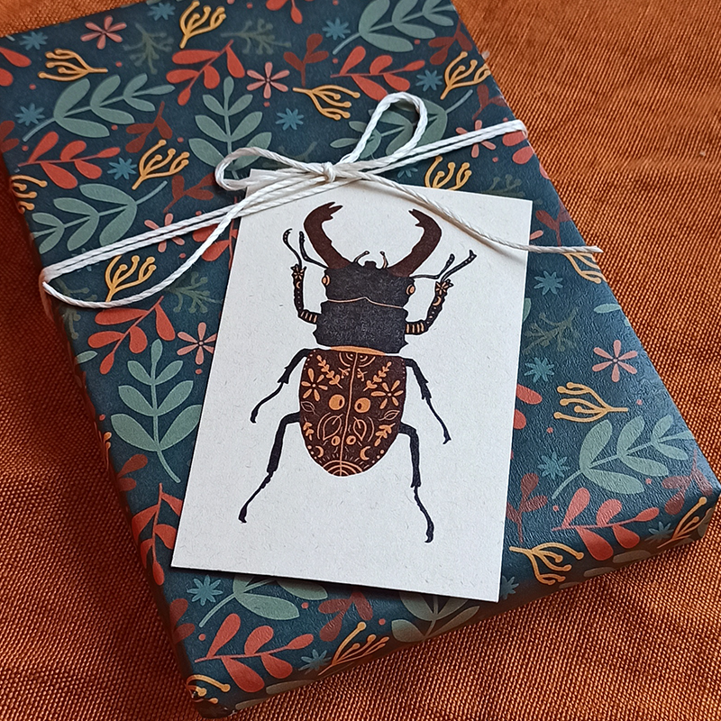 Gift tag - Vliegend hert