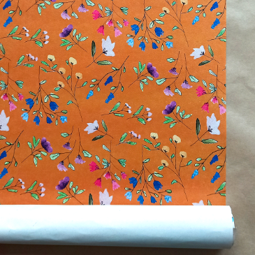 Pakpapier - Bloemenveld