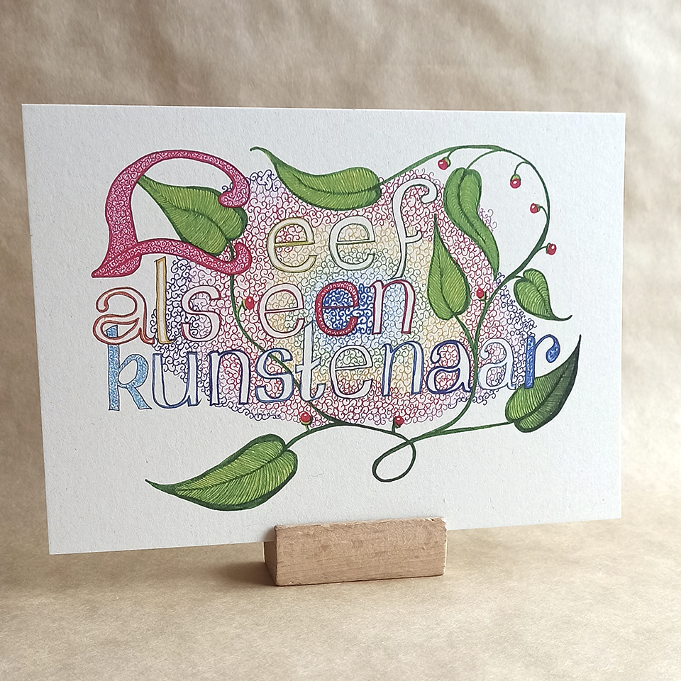Art print A5 - Kunstenaar