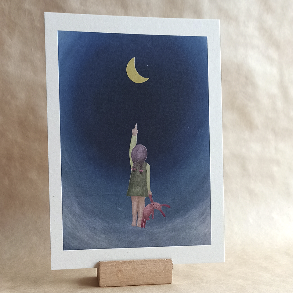 Art print A5 - Maan
