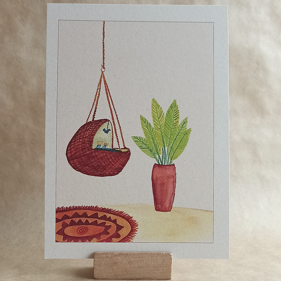 Art print A5 - Wieg