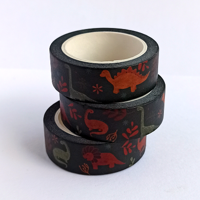 Washi tape - Dinosaurus petrol