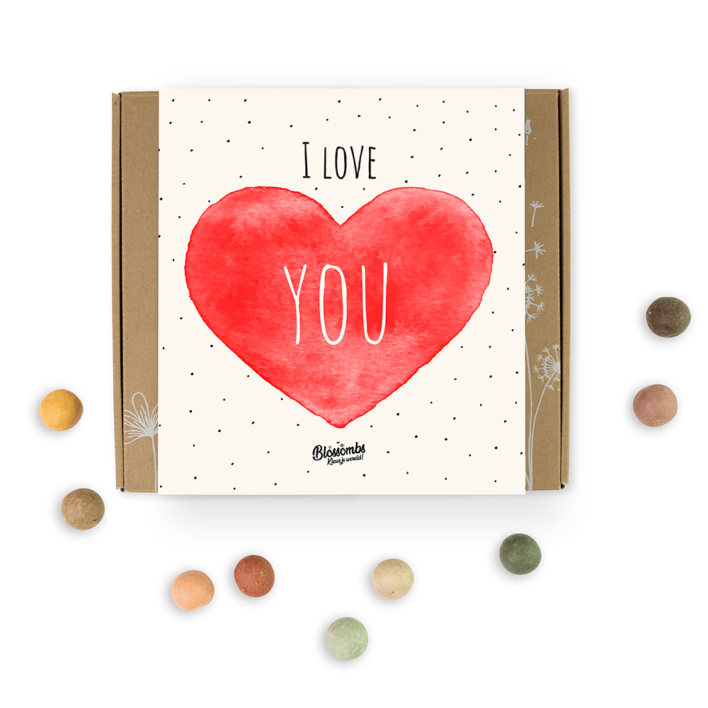 Gift Box met 9 Blossombs – "I Love You"